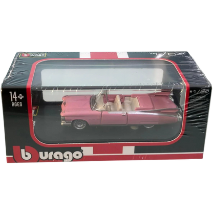 Bburago 1:64 Cadillac Eldorado Pink Convertible Classic Diecast Model Car