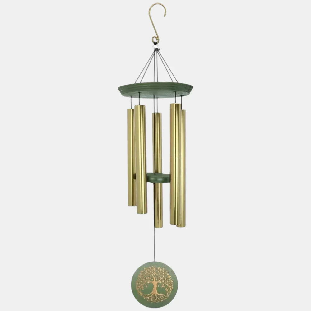 KallaG Tree of Life GDB36TL Wind Chime 36 Inch Rose Gold – Premium Tuned Aluminum Outdoor Chimes for Garden & Balcony Decor