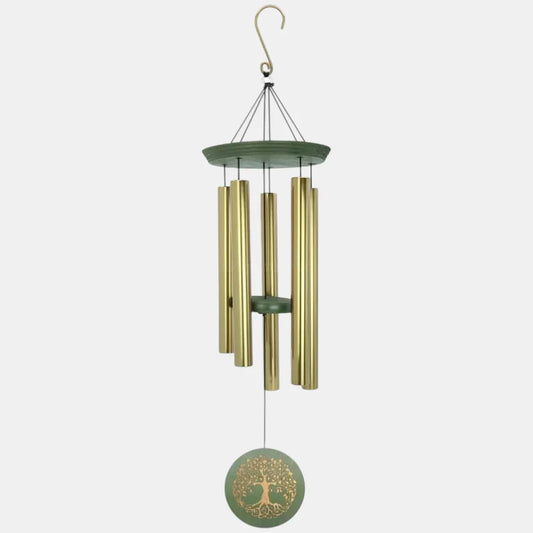 KallaG Tree of Life GDB36TL Wind Chime 36 Inch Rose Gold – Premium Tuned Aluminum Outdoor Chimes for Garden & Balcony Decor