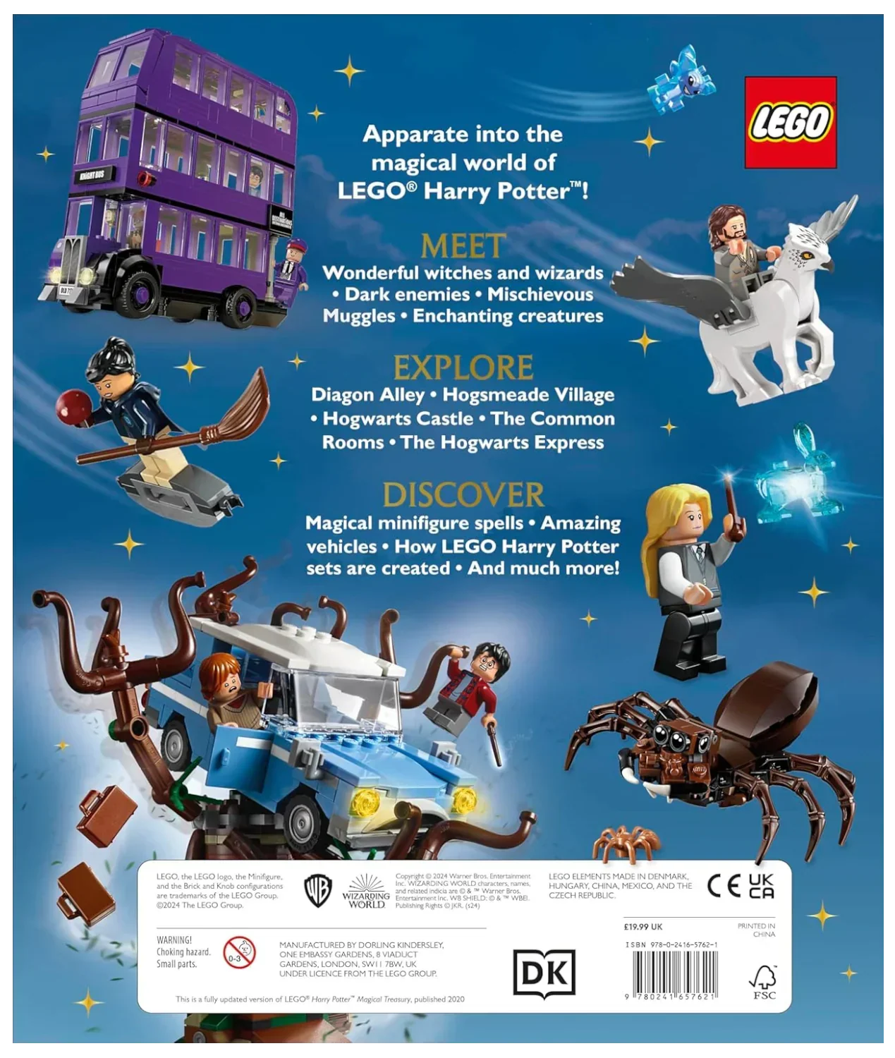 LEGO Harry Potter Visual Dictionary (Hardcover, July 4, 2024) – Illustrated Guide with Exclusive Minifigure