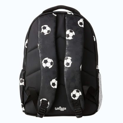 Smiggle Soccer Kids Backpack 42cm | Football Theme School Bag with Multiple Compartments