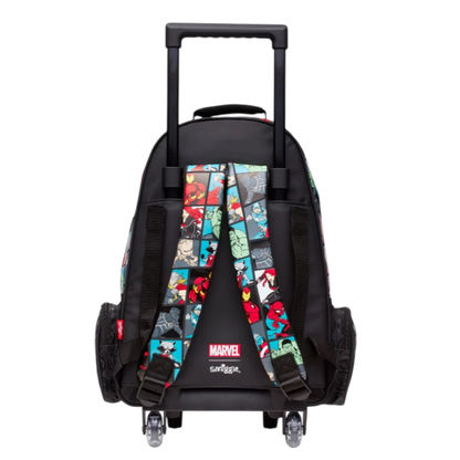 Smiggle Marvel Superhero Trolley School Bag – Kids Wheeled Backpack with Extendable Handle & Spacious Compartments