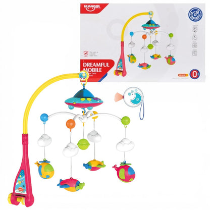 Huanger Dreamful Mobile Baby Crib Mobile – Musical Rotating Cot Mobile with Hanging Toys (0+ Months)