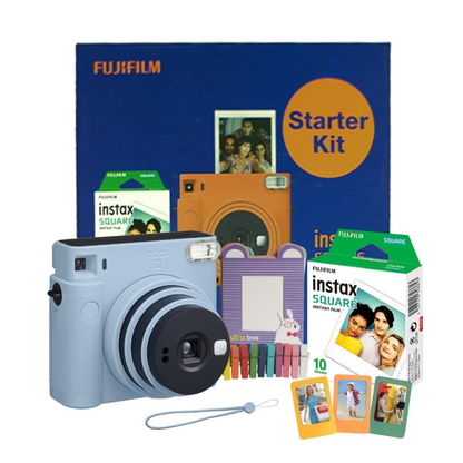 Fujifilm Instax Square SQ1 Instant Camera Starter Kit – Glacier Blue