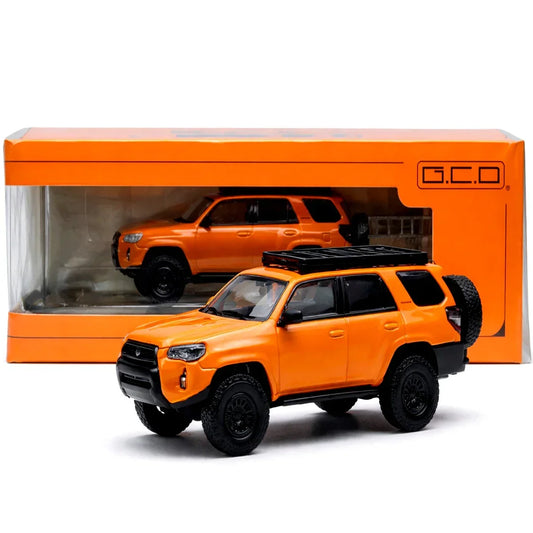 GCD 1:64 Toyota 4Runner TRD PRO Overland 535 Orange Edition with Roof Rack – Premium Adventure Collectible