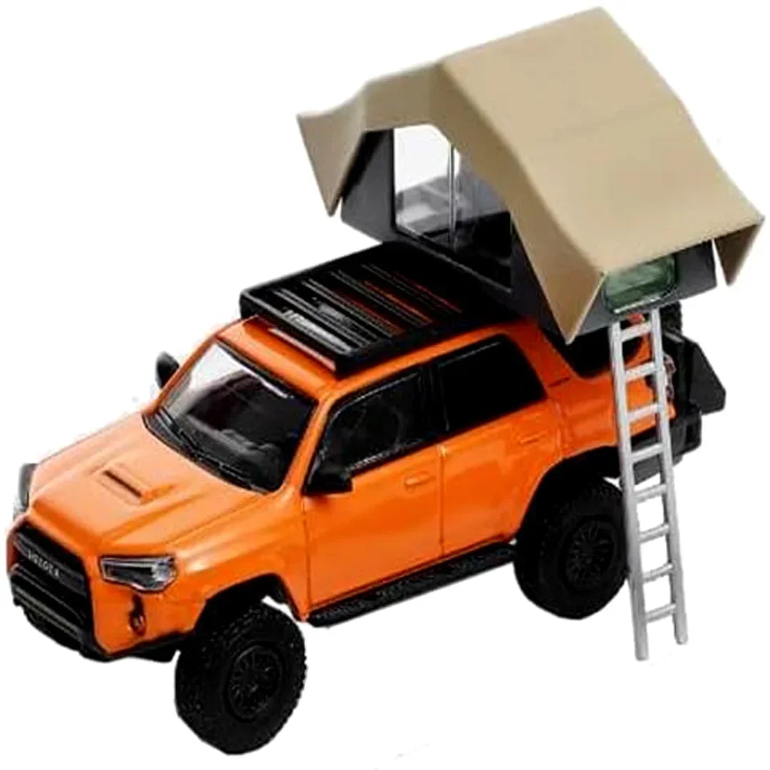 GCD 1:64 Toyota 4Runner TRD PRO Overland 535 Orange Edition with Roof Rack – Premium Adventure Collectible