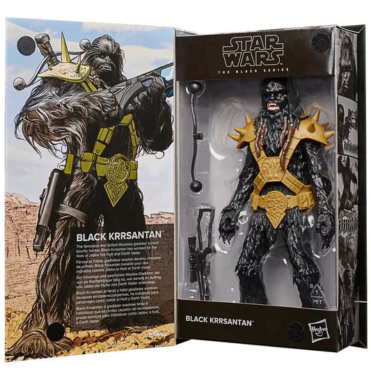 Star Wars Black Series Black Krrsantan action figure in collector box with accessories