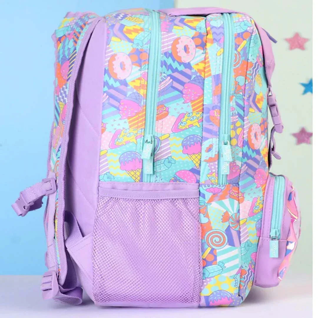 Smiggle School Bags Away Foldover Backpack – Lilac | Fun & Functional for Kids 3Y+ - Jaiman Toys