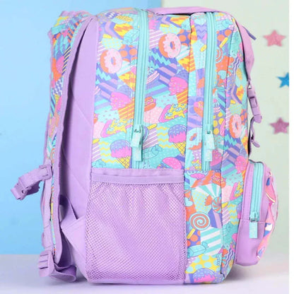 Smiggle School Bags Away Foldover Backpack – Lilac | Fun & Functional for Kids 3Y+ - Jaiman Toys