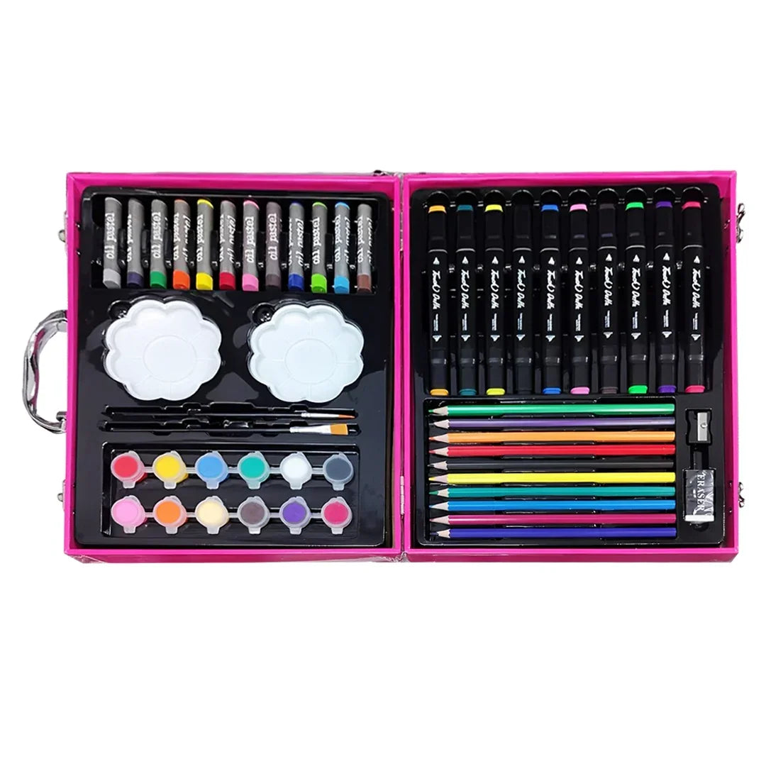 Barbie Colouring Kit, 50 pieces Art Drawing and Painting Sets - Jaiman Toys