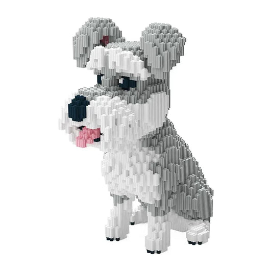 Dog Schnauzer Micro Building Blocks Set (2817PCS) - Jaiman Toys