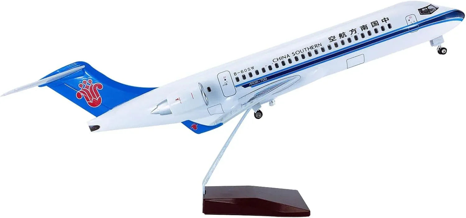 Diecast Airplane Display Model with Light : 46 cm Scale Model Boeing (ARJ21-700 China Southern Airlines) 1:125 - Jaiman Toys