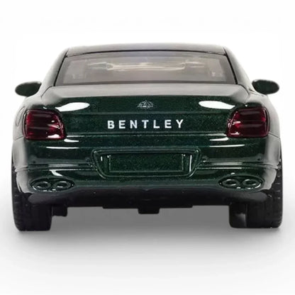 MSZ 1:47 Bentley Flying Spur Hybrid Die-Cast Model Car – Green | Pull Back, Openable Doors (67730)