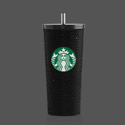 Starbucks Rhinestone Emerald Stainless Tumbler (Black) - Jaiman Toys