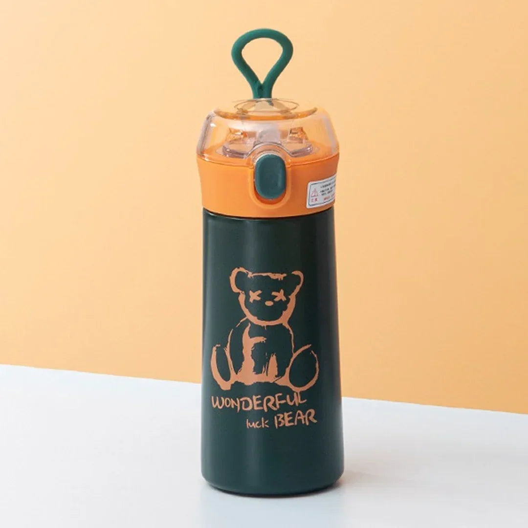 You Cup : Stainless Steel Water Bottle For Kids 380 ML (Green) - Jaiman Toys