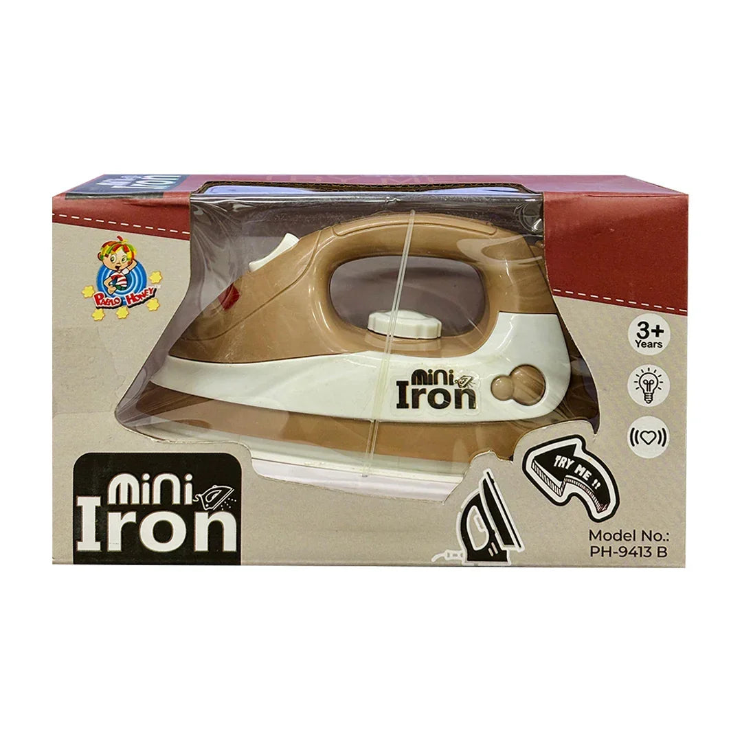 Pablo Honey Mini Iron Household Play Set (Brown) - Jaiman Toys