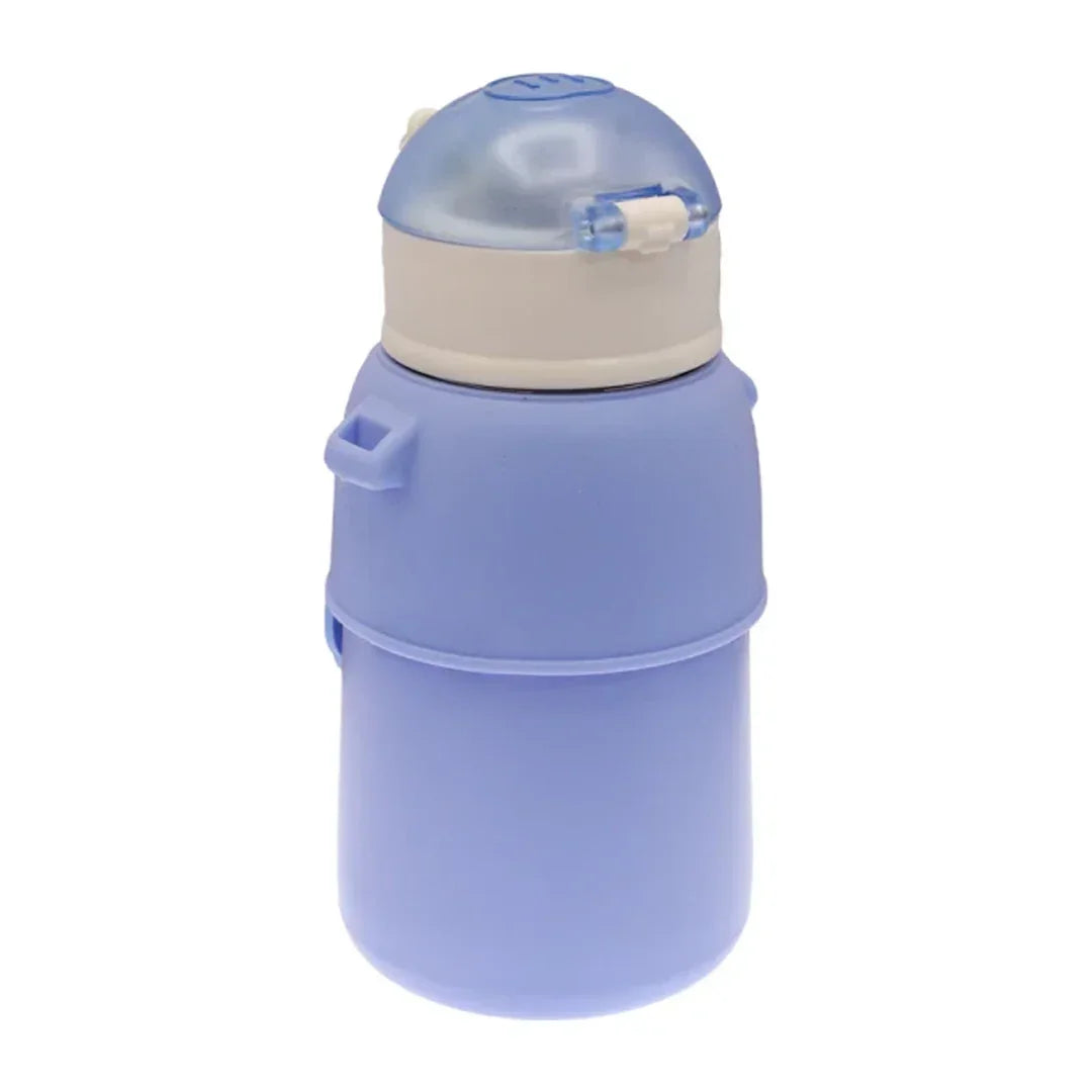 Happy Baby Bear Stainless Steel Water Bottle For Kids 600 ML (Blue) - Jaiman Toys