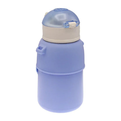 Happy Baby Bear Stainless Steel Water Bottle For Kids 600 ML (Blue) - Jaiman Toys