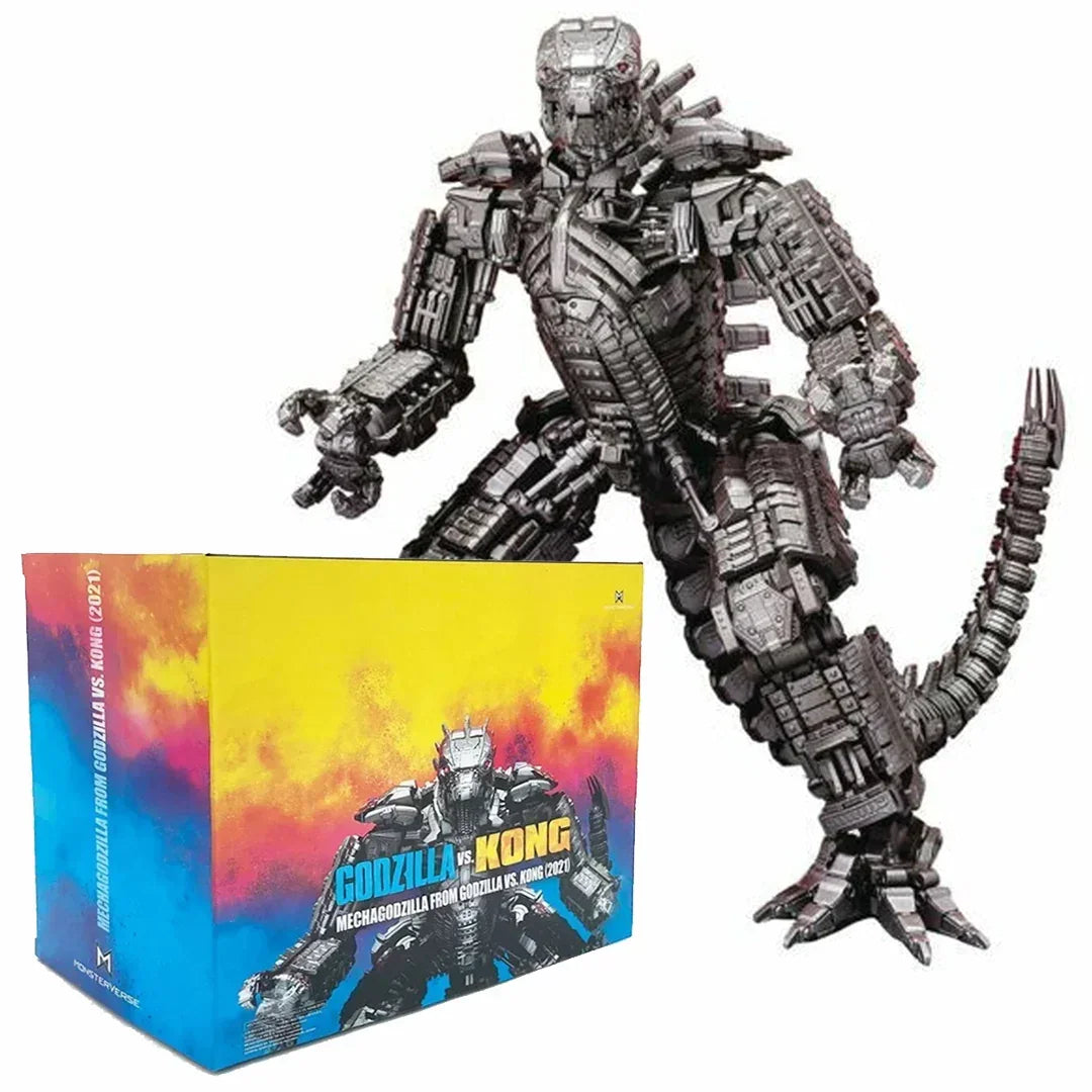 Mechagodzilla action figure from Godzilla vs. Kong movie with colorful display box