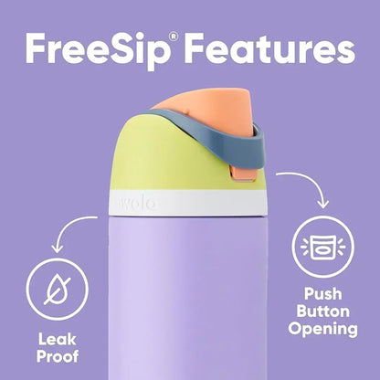 Owala FreeSip Insulated Stainless Steel Water Bottle with Straw for Sports, Travel, and School 24 OZ | 710 ML (Orange) - Jaiman Toys