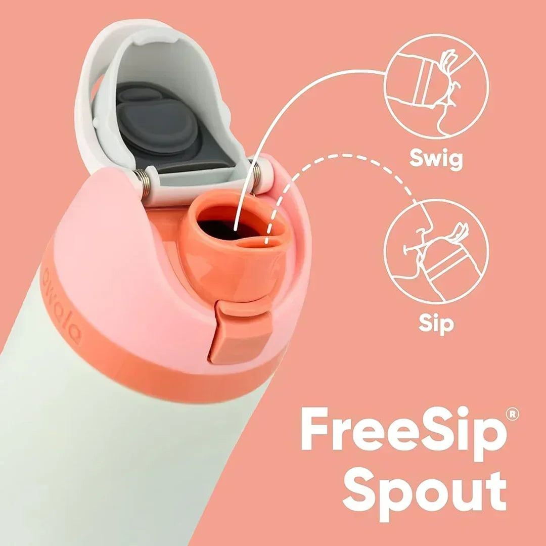 Owala FreeSip Insulated Stainless Steel Water Bottle with Straw for Sports, Travel, and School 24 OZ | 710 ML (Orange) - Jaiman Toys