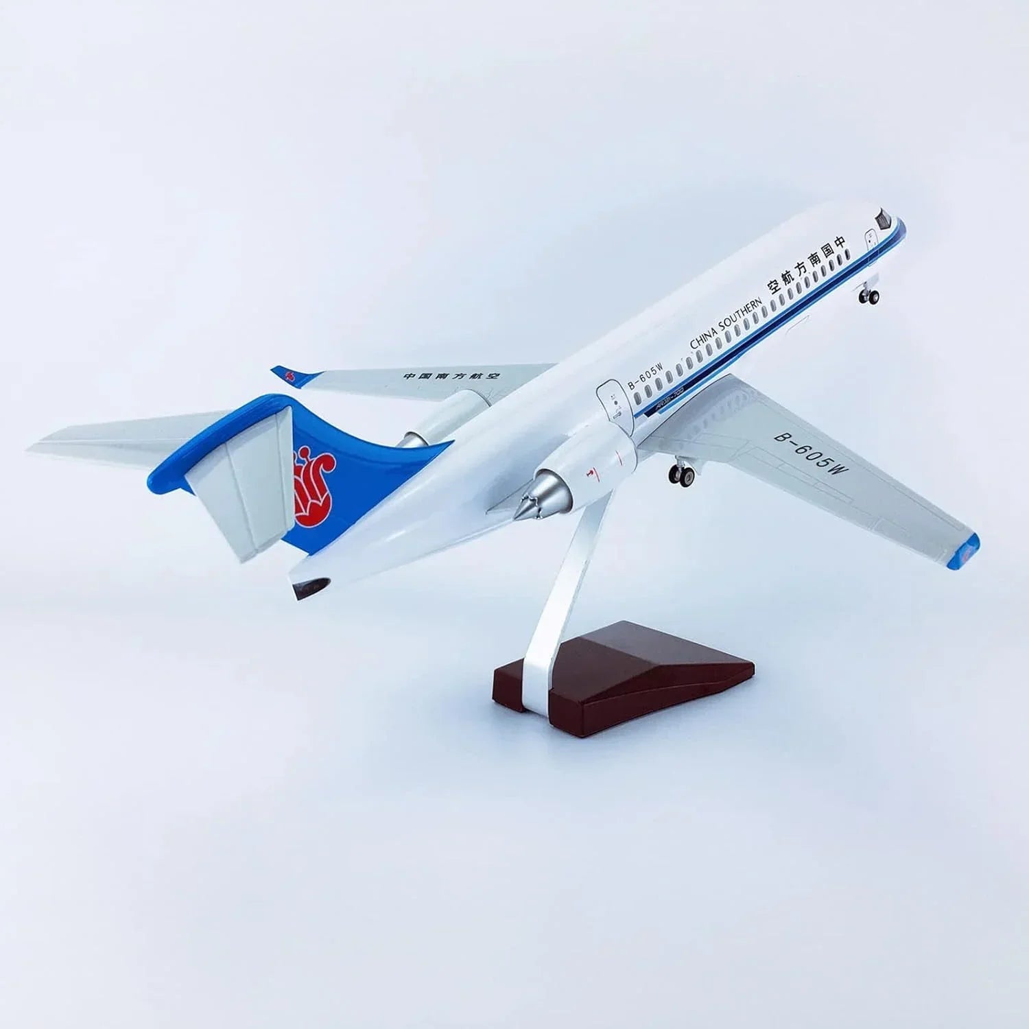 Diecast Airplane Display Model with Light : 46 cm Scale Model Boeing (ARJ21-700 China Southern Airlines) 1:125 - Jaiman Toys