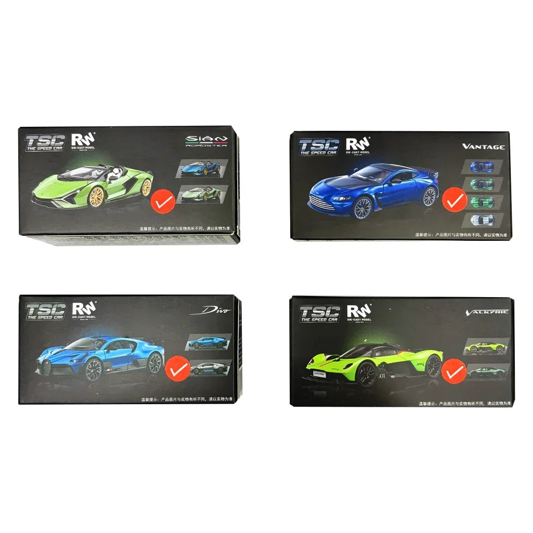 The speed car (TSC) die-cast model 1:64 (4 Pack) - Jaiman Toys