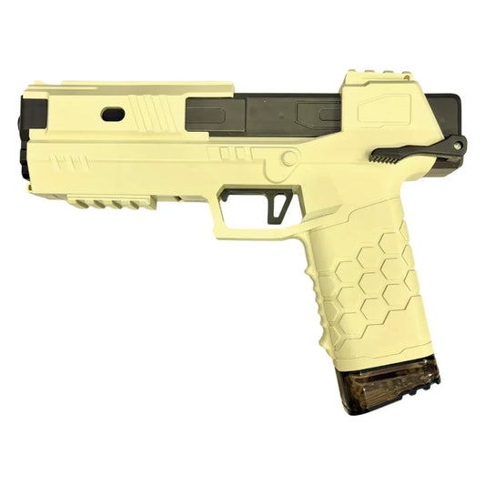 Electric Water Game, Automatic Water Gun,with Large Capacity, Holi Water Gun with Long Range Pistol for Children (Cream) - Jaiman Toys