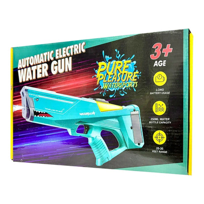 Automatic Electric Water Gun, with Large Capacity, Holi Water Gun with Long Range Pistol for Children (Green) - Jaiman Toys