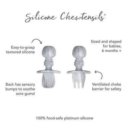 Bumkins Silicone Chewtensils Marble for Toddlers - Jaiman Toys
