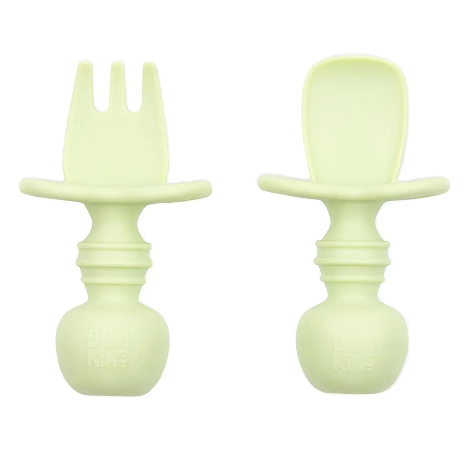 Bumkins Silicone Chewtensils Green for Toddlers - Jaiman Toys