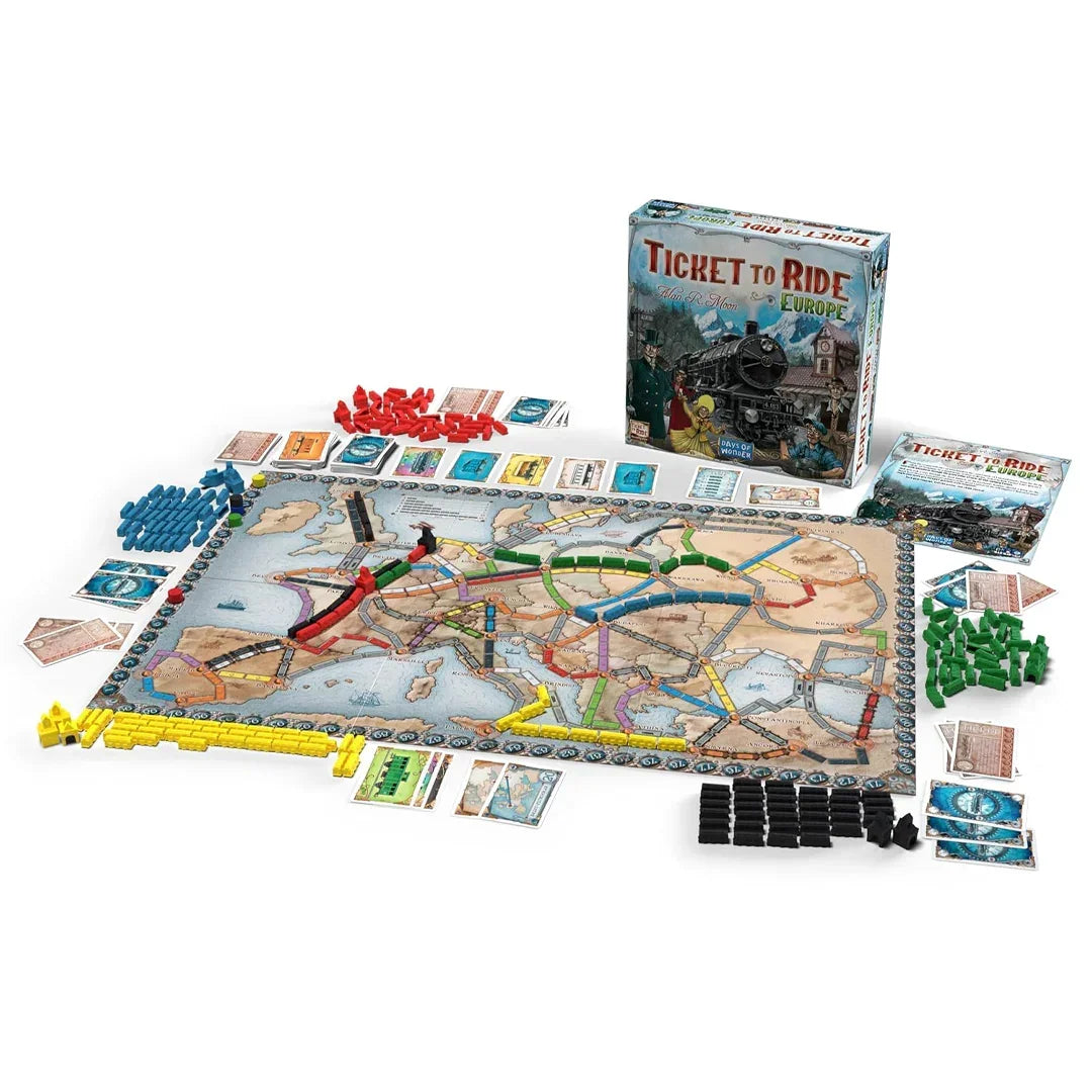 Days of Wonder Ticket to Ride Europe Board Game - Jaiman Toys