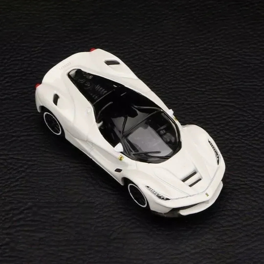 Bburago LaFerrari Racing Sport Model Car 1:64 Scale (White) - Jaiman Toys