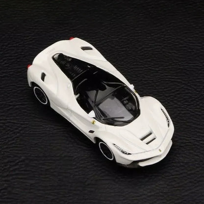Bburago LaFerrari Racing Sport Model Car 1:64 Scale (White) - Jaiman Toys
