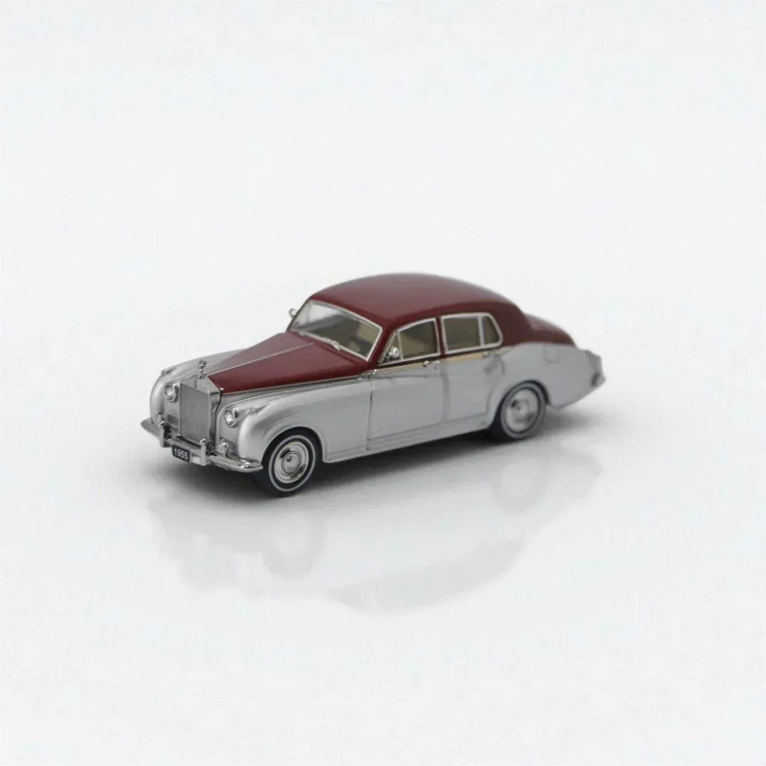 GFCC 1:64 Scale 1955 Rolls-Royce Silver Cloud Red and Silver Diecast Car Model - Jaiman Toys