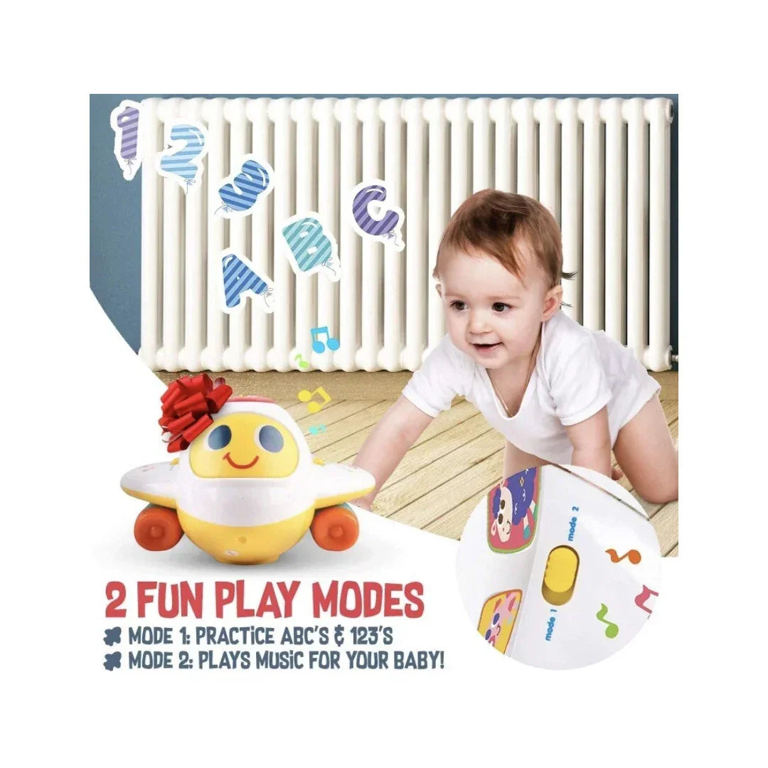 Hola! Bump 'n Go Learning Airplane – Counting & ABCs Toy for Toddlers 12+ Months - Jaiman Toys