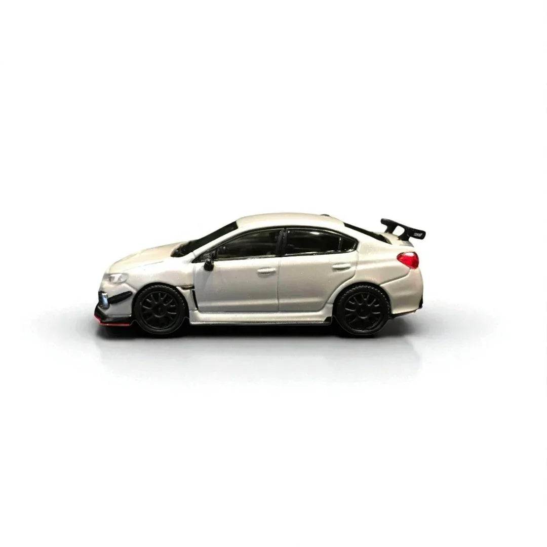 1:64 Hobby JAPAN HJ641040W 1:64 Subaru WRX STI RA-R w/EJ20 Engine Display- White - Jaiman Toys