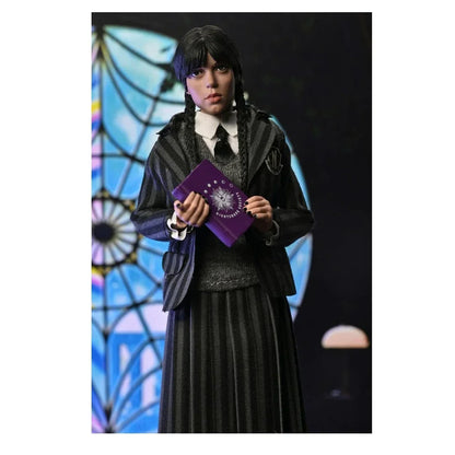 NECA Wednesday – Wednesday Addams & Enid | Nevermore Uniform | 8-Inch Clothed Action Figure 2-Pack