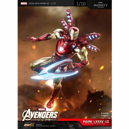 ZD TOYS Mark 85 Nano Armor Superhero Action Figure – 1/10 Scale Collectible Figure with Accessories
