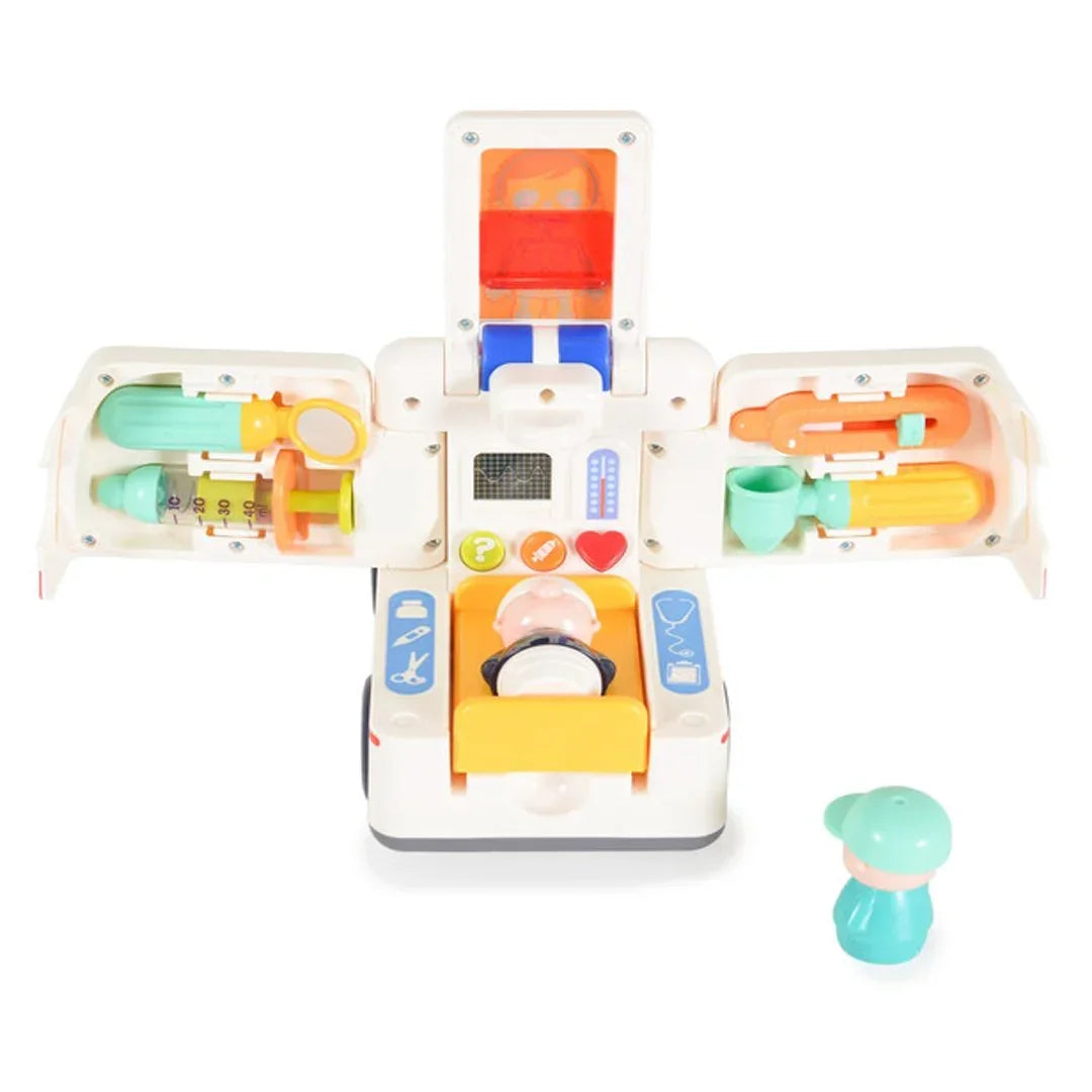 HOLA Toy Ambulance &amp; Accessories: Rescue Fun for Kids Aged 18 Months and Up - Jaiman Toys