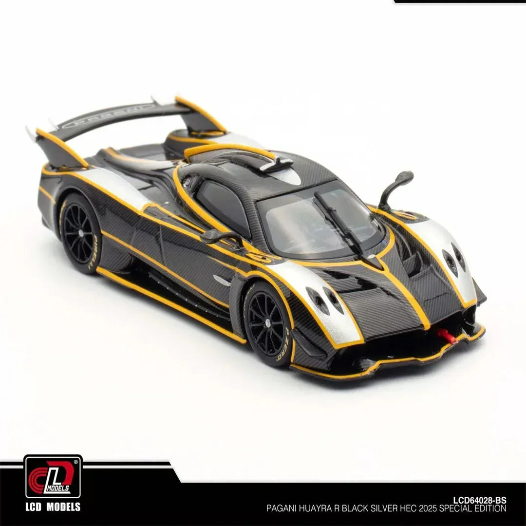 LCD Models 64028 Pagani Huayra R 1:64 Scale Diecast Model Car | Premium Carbon Detail Collectible