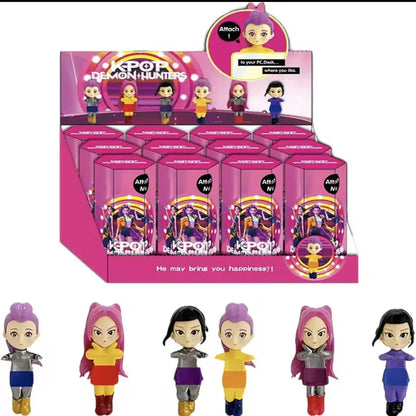 K-Pop Demon Hunters Mini Collectible Dolls – Blind Box (Attachable)  - 1 Piece Random