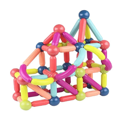 Magnetic Sticks Building Set (42 Pcs) | STEM Construction Toy for Kids 3+ | Strong Magnets, Creative Models & Learning Play