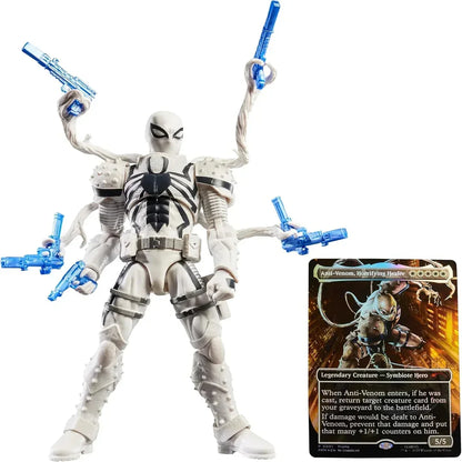 Marvel Legends Spider-Man Agent Anti-Venom Action Figure | Magic: The Gathering Wave 1 | 6-Inch Collectible Toy