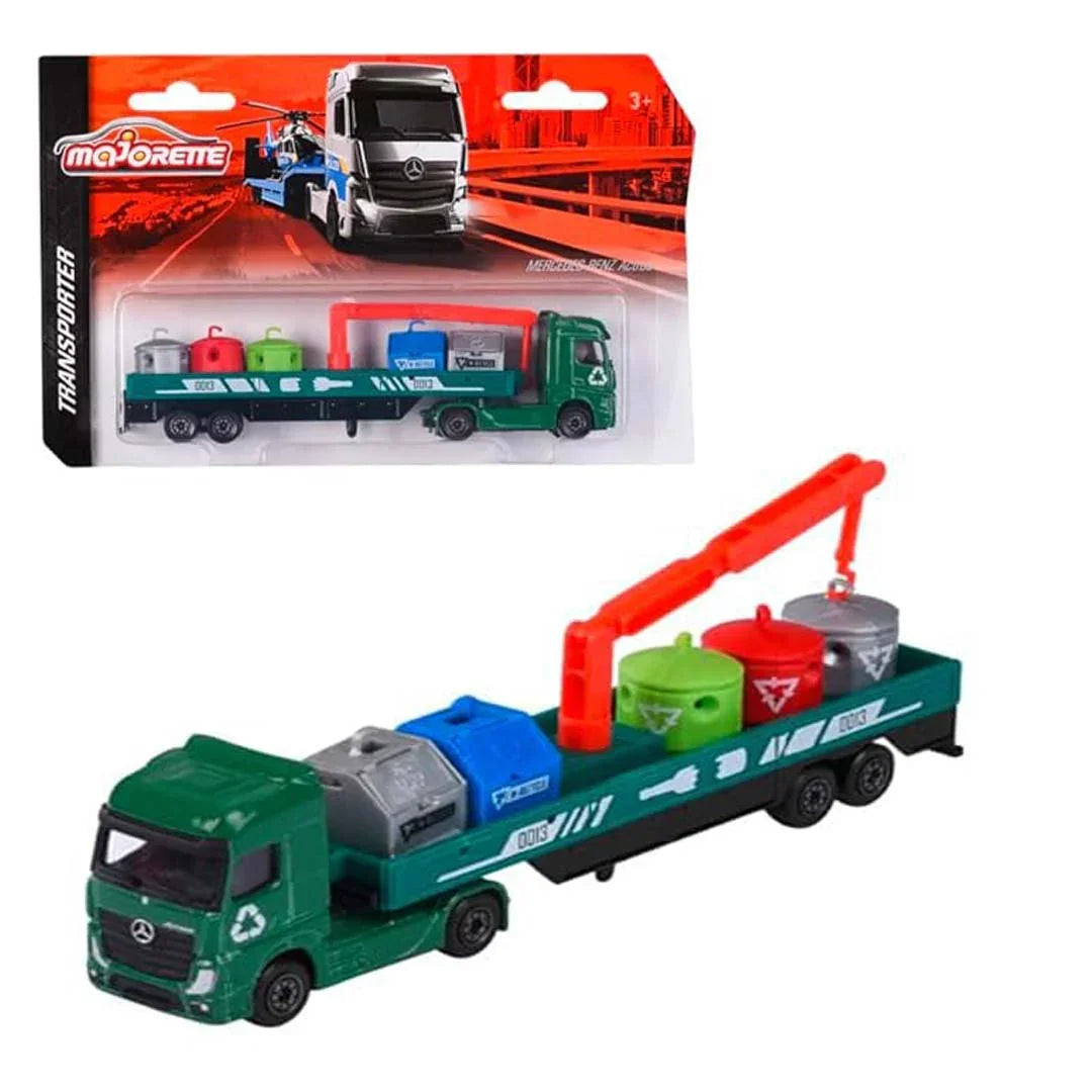 Majorette Transporter Trucks Single Pack – Multicolor Die-Cast Vehicle Set - Jaiman Toys