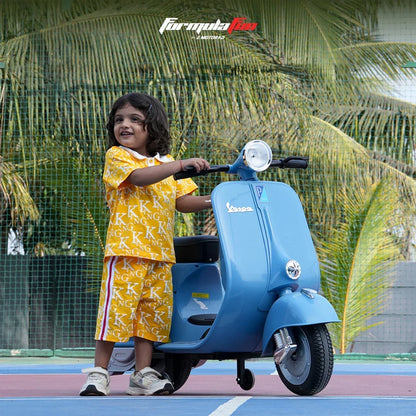 EMotorad Formula Fun Vespa Ride-On Toy Scooter for Kids | Battery Operated Electric Scooter
