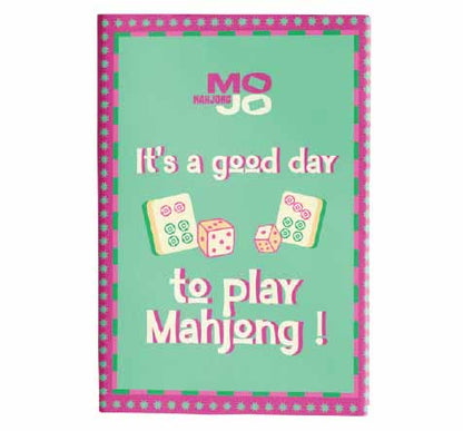 MOJO Elegance in Bloom Classic Bundle Mahjong Set – 160 Premium 36mm Tiles with Racks, Floral Playing Mat, Mahjong Cards & Accessories
