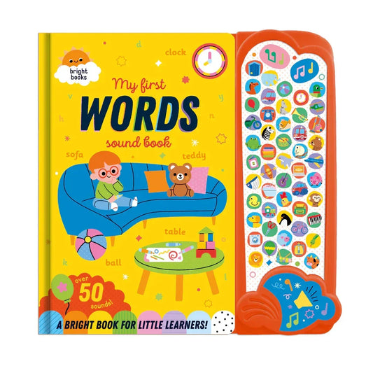 My First Words Sound Book | Giant Fold-Out Sound Book with 50 Words for Children