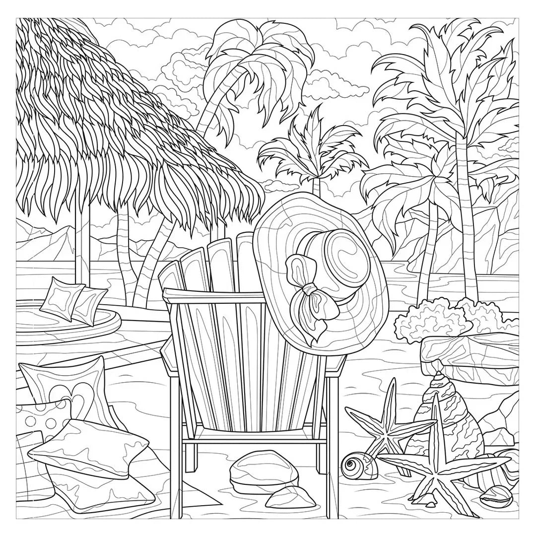 Art Maker Just Beachy Colouring Book - Jaiman Toys