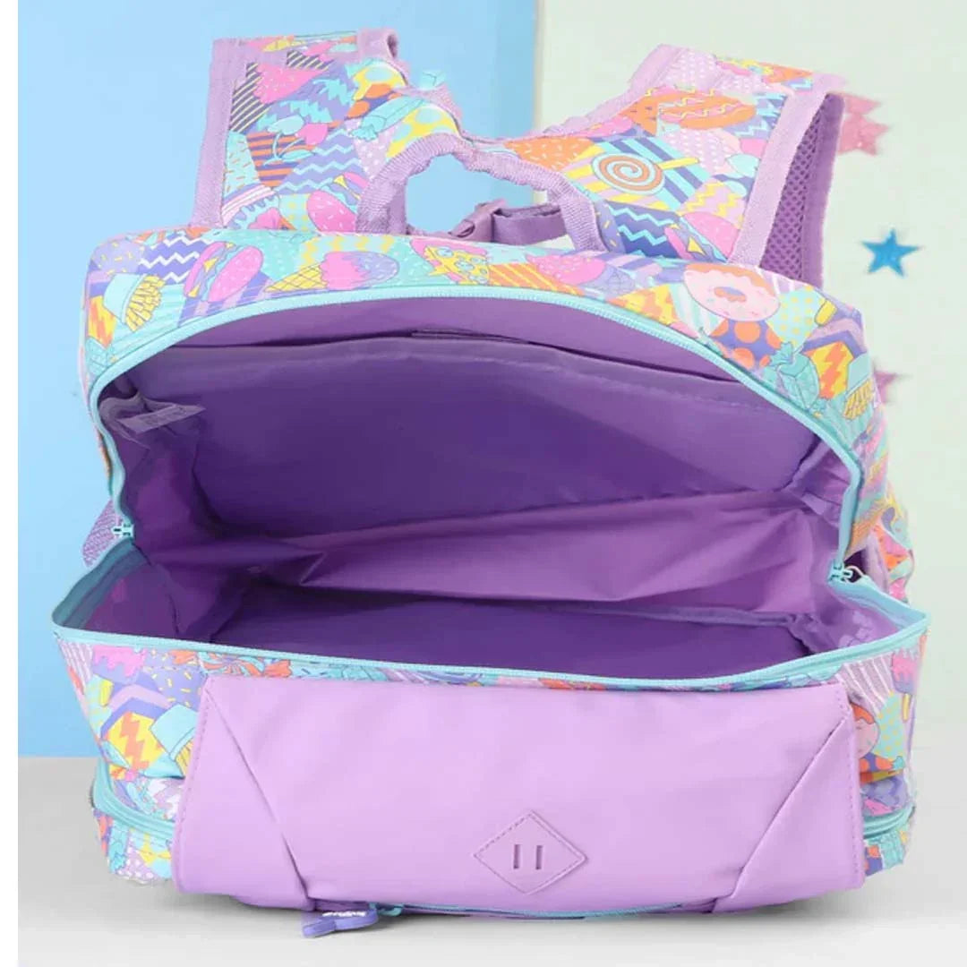 Smiggle School Bags Away Foldover Backpack – Lilac | Fun & Functional for Kids 3Y+ - Jaiman Toys